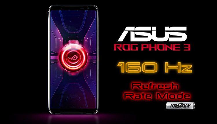 Asus ROG Phone 3 160 Hz refresh rate mode
